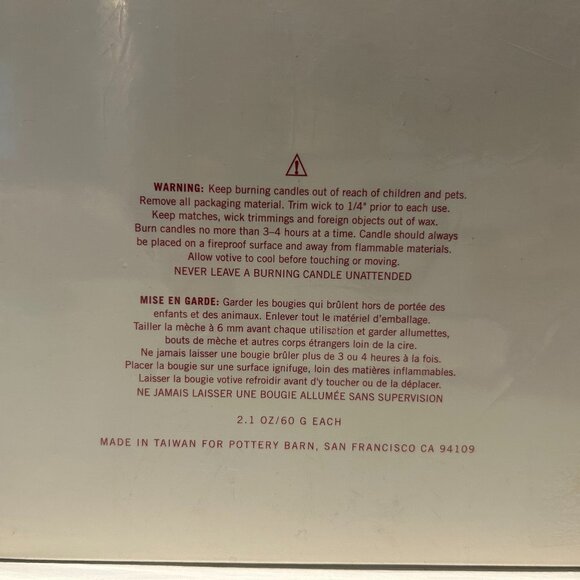 Pottery Barn Mercury Glass Votive Candles NEW - Picture 3 of 3